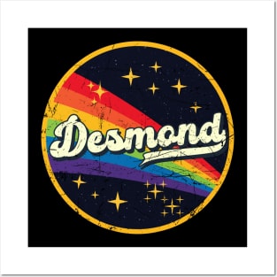 Desmond // Rainbow In Space Vintage Grunge-Style Posters and Art